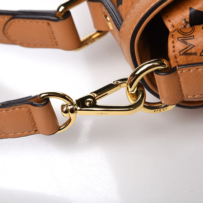 MCM Visetos Top Handle Satchel Cognac 12 of 12