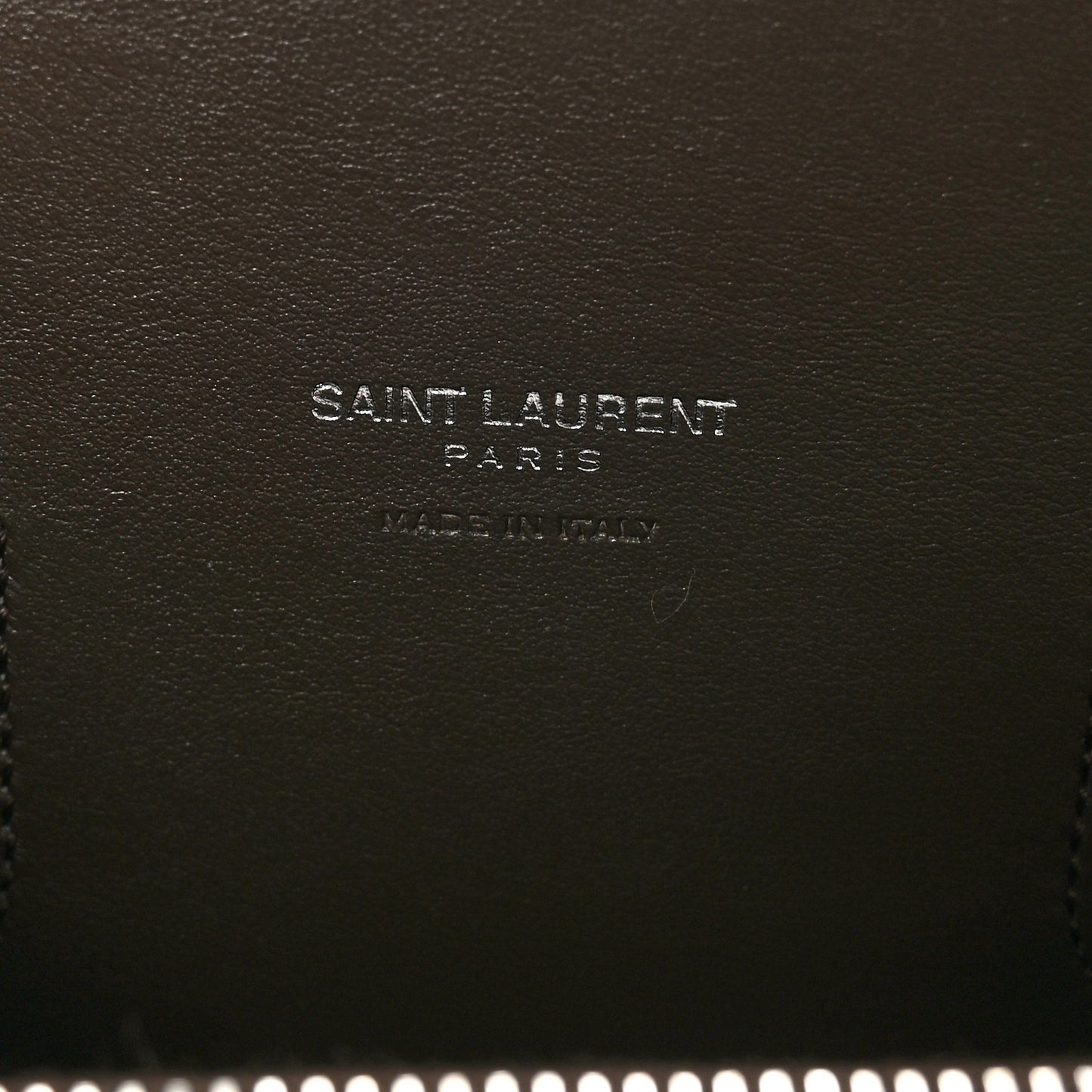 SAINT LAURENT Calfskin Crocodile Embossed Small Sac De Jour Brown