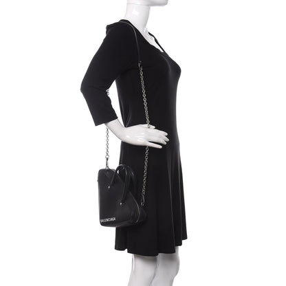 Balenciaga Calfskin XS Triangle Chain Duffle Black 2 of 14