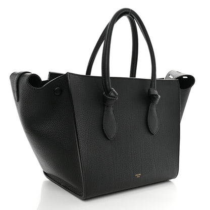 Celine Crisped Calfskin Mini Tie Knot Tote Black 3 of 13