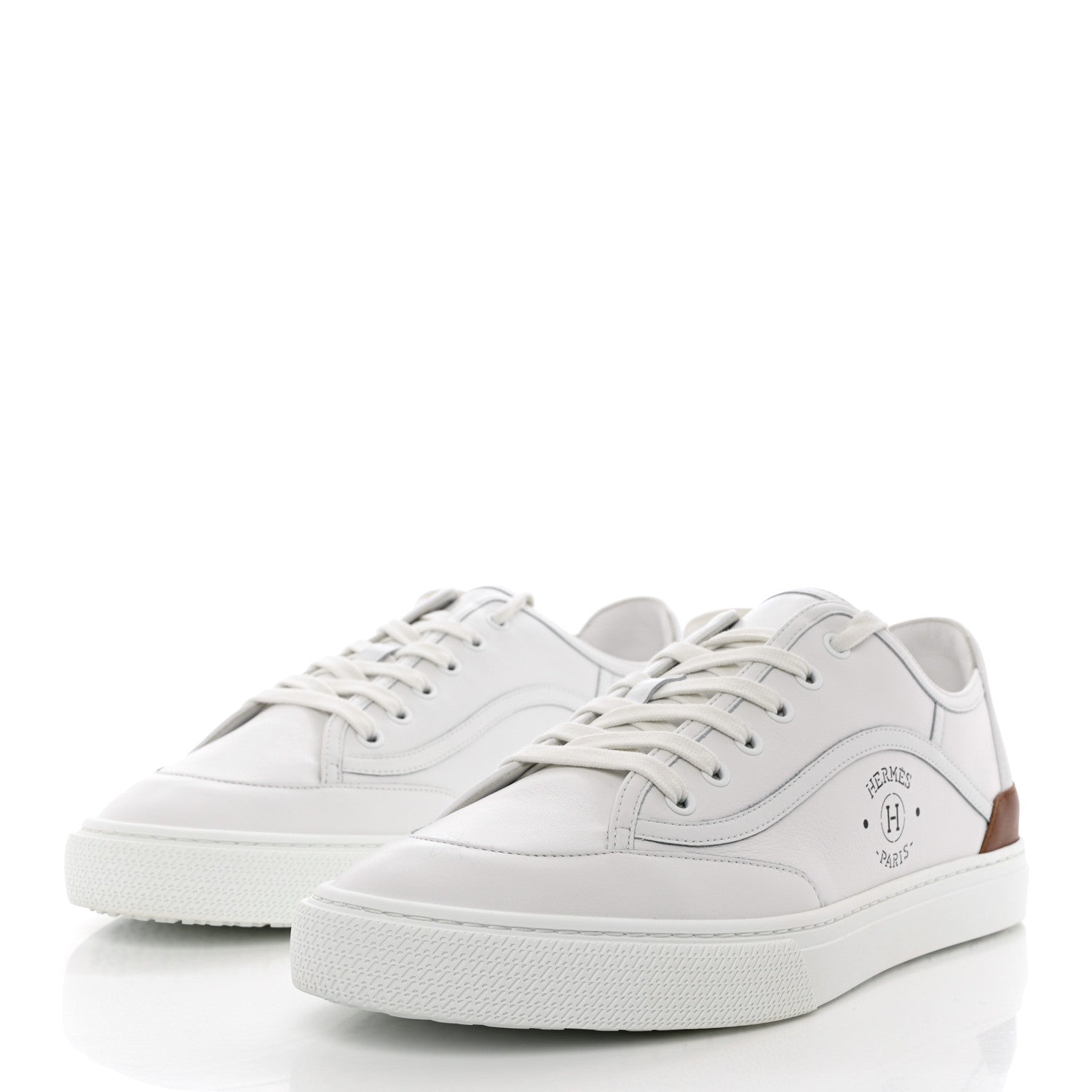 Hermes Calfskin Mens Get Sneakers 43.5 White 3 of 7