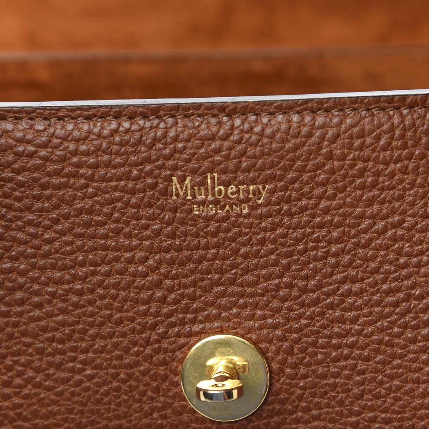 Grain Vegetable Tanned Calfskin Small Bayswater Oak