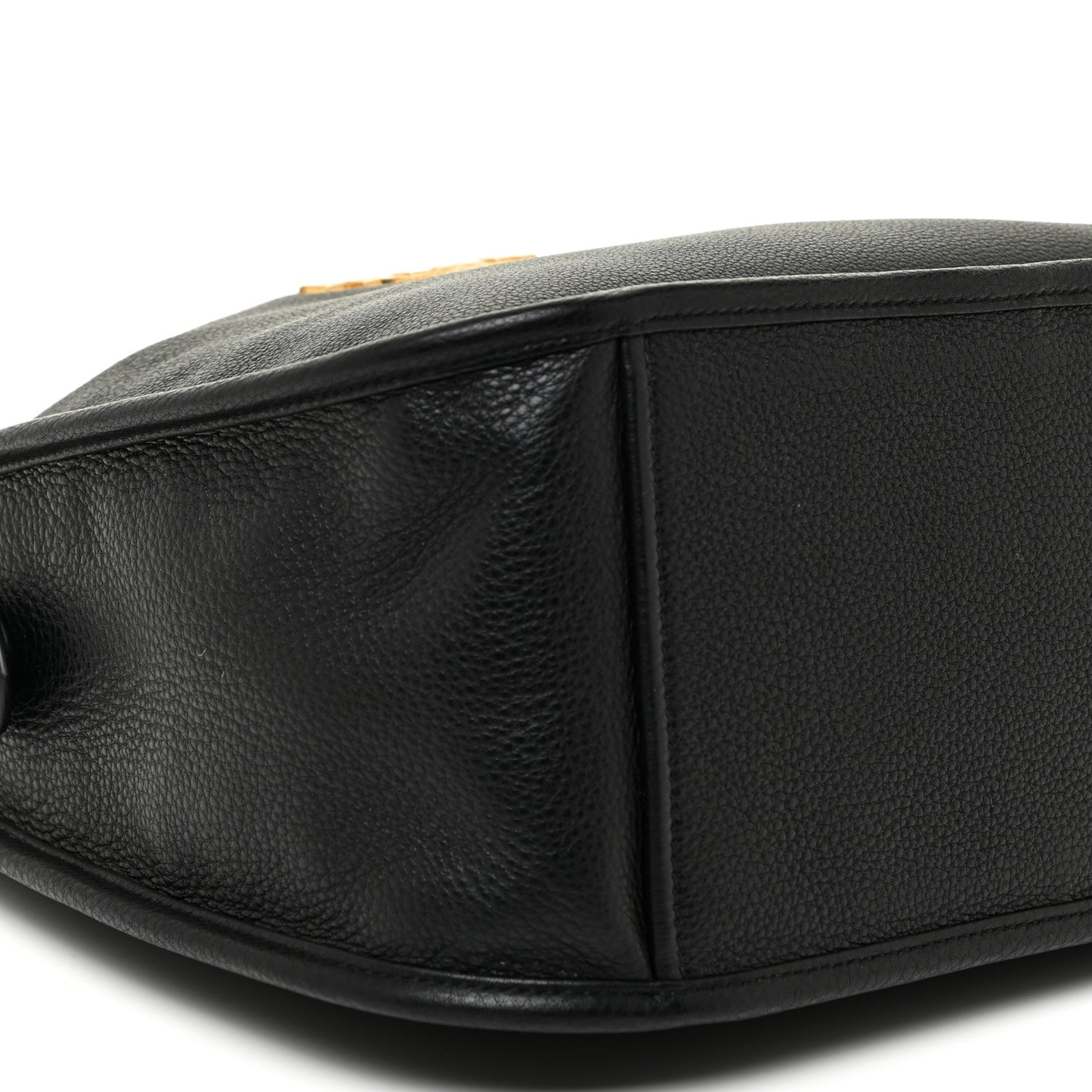 Vitello Phenix Zippered Messenger Hobo Black