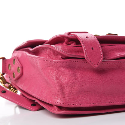 Proenza Schouler Lambskin PS1 Mini Pouch Messenger Bag Raspberry 5 of 12