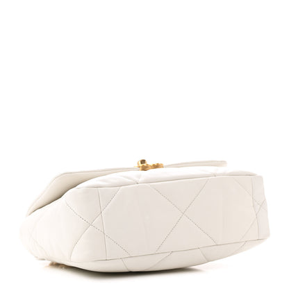 Chanel Lambskin Quilted Medium Chanel 19 Flap White 4 of 15