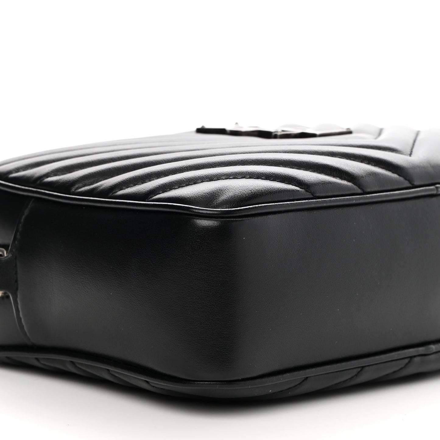 Calfskin Matelasse Monogram Lou Camera Bag Black