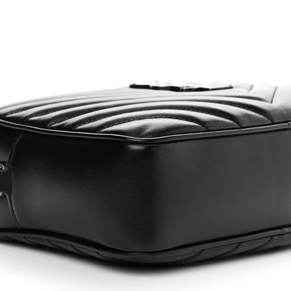 Saint Laurent Calfskin Matelasse Monogram Lou Camera Bag Black 7 of 8