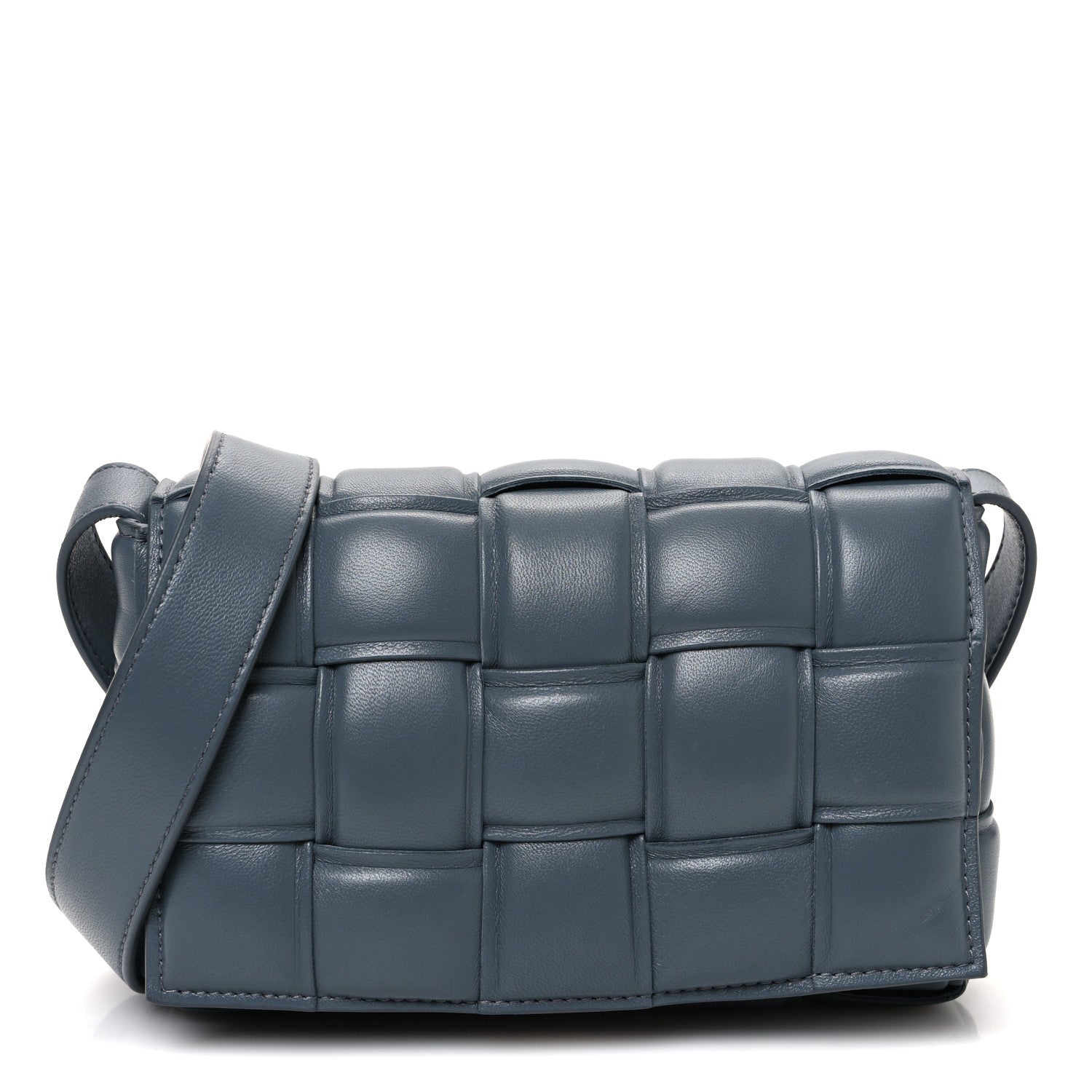 Bottega Veneta Nappa Maxi Intreccio Small Padded Cassette Crossbody Bag Thunder 1 of 12