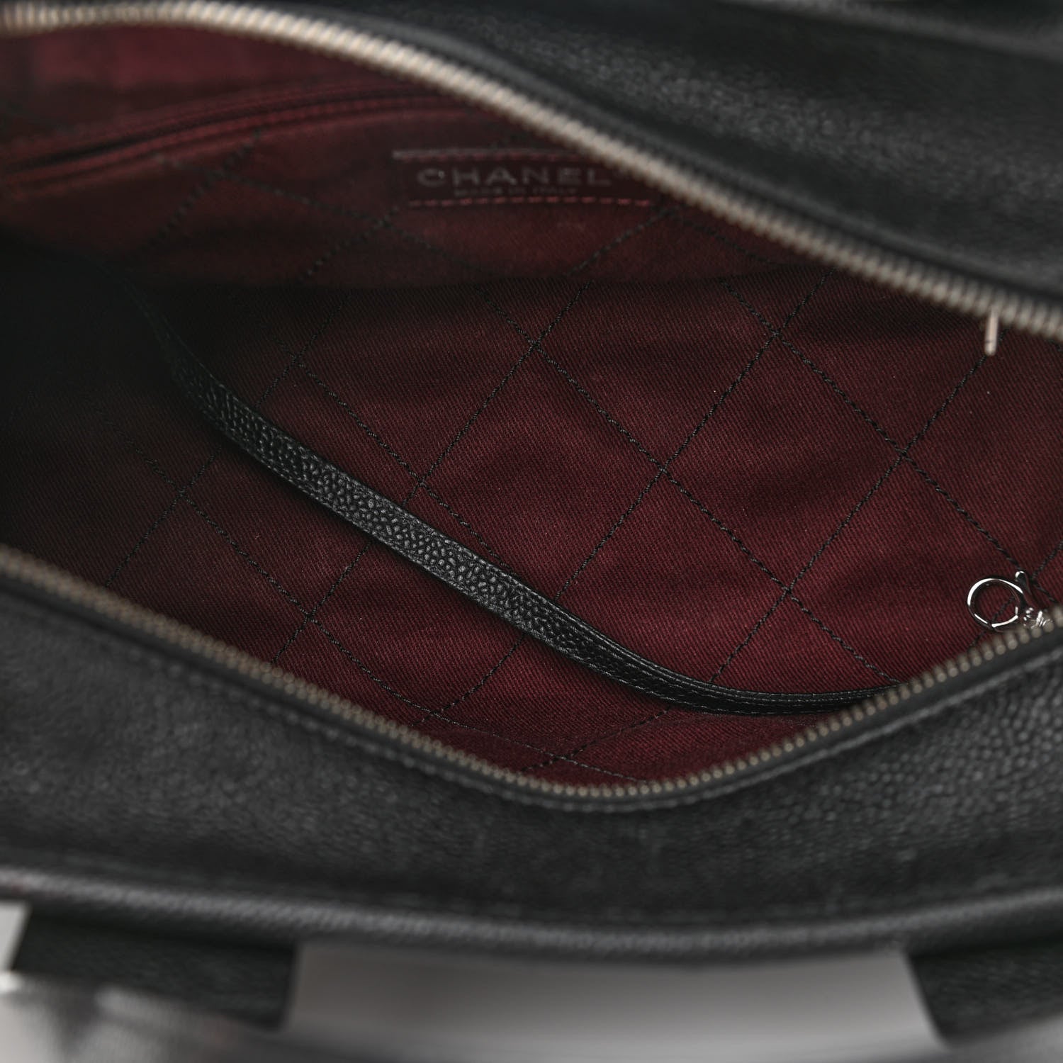 Chanel Caviar Quilted Small Deauville Bowling Bag Black 5 of 13