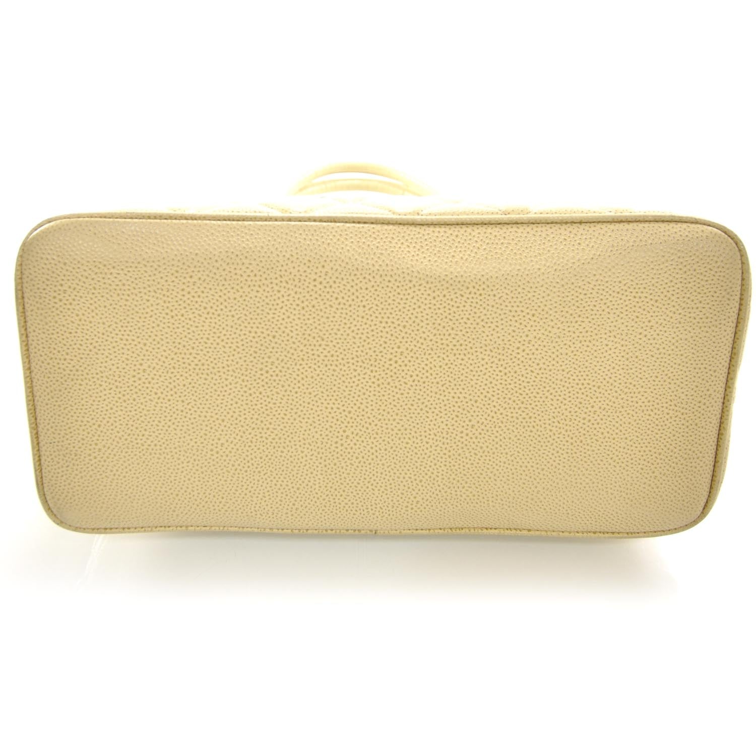 Chanel Caviar Quilted Medallion Tote Beige 4 of 9