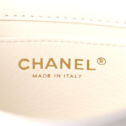 Chanel Lambskin Quilted Mini Heart Charms Flap White 6 of 9