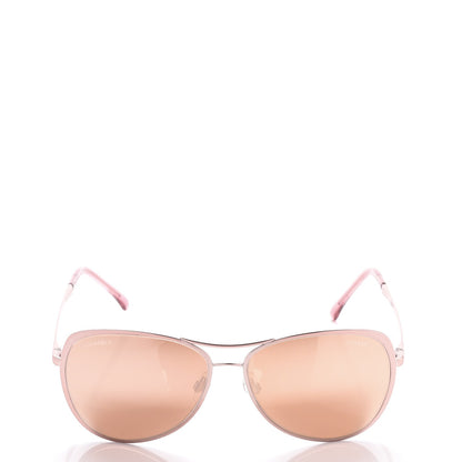 Chanel 18K Pilot Summer Sunglasses 4223 Pink Gold 2 of 8