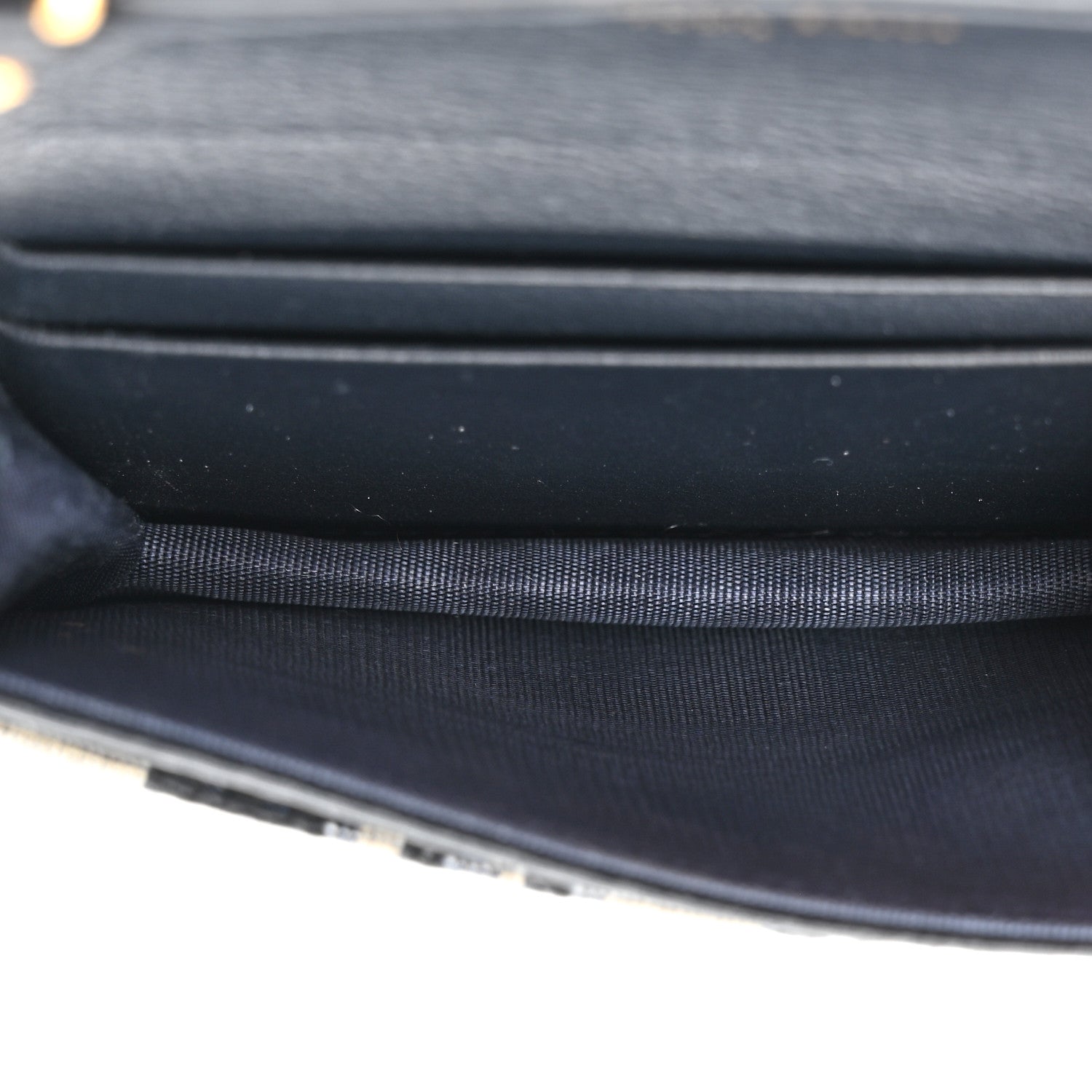 Christian Dior Oblique Saddle Card Holder Blue 5 of 9