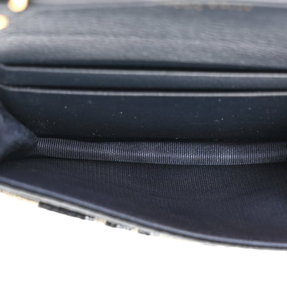 Christian Dior Oblique Saddle Card Holder Blue 5 of 9