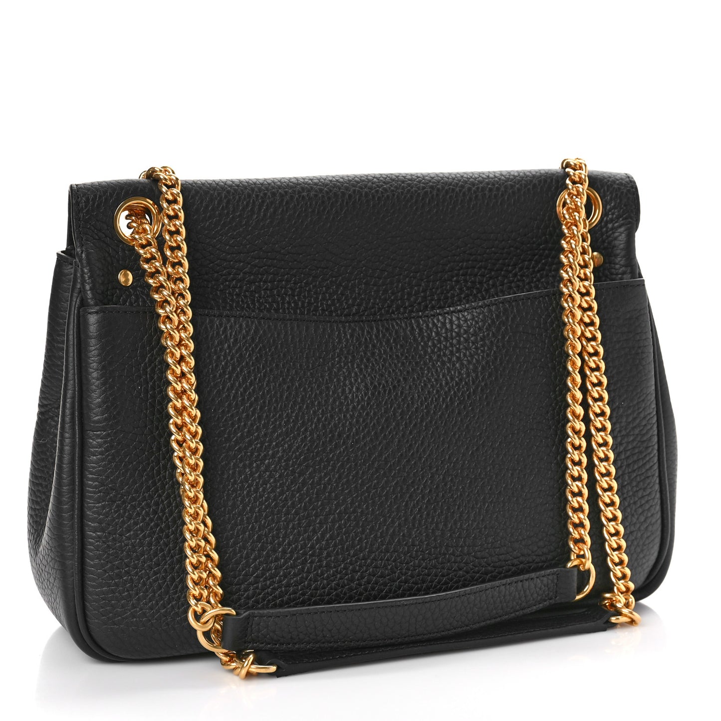 Heavy Grained Calfskin Darley Satchel Black
