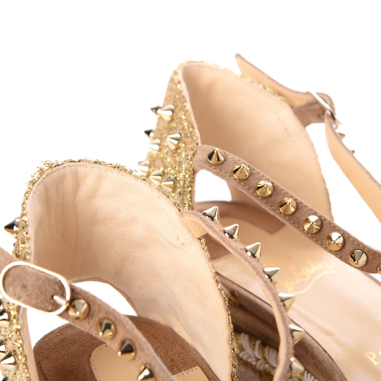 Christian Louboutin Veau Velours Madmonica 60 Platform Sandals 39 Version Cappuccino 9 of 10