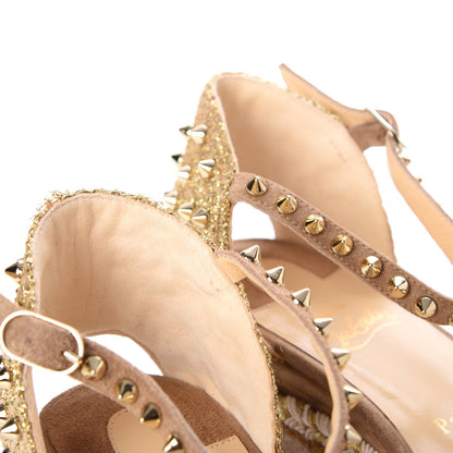 Christian Louboutin Veau Velours Madmonica 60 Platform Sandals 39 Version Cappuccino 9 of 10