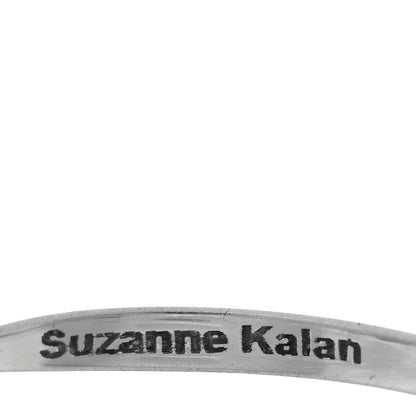 Suzanne Kalan 18K White Gold Diamond Baguette Fireworks Ring 54 7 4 of 4