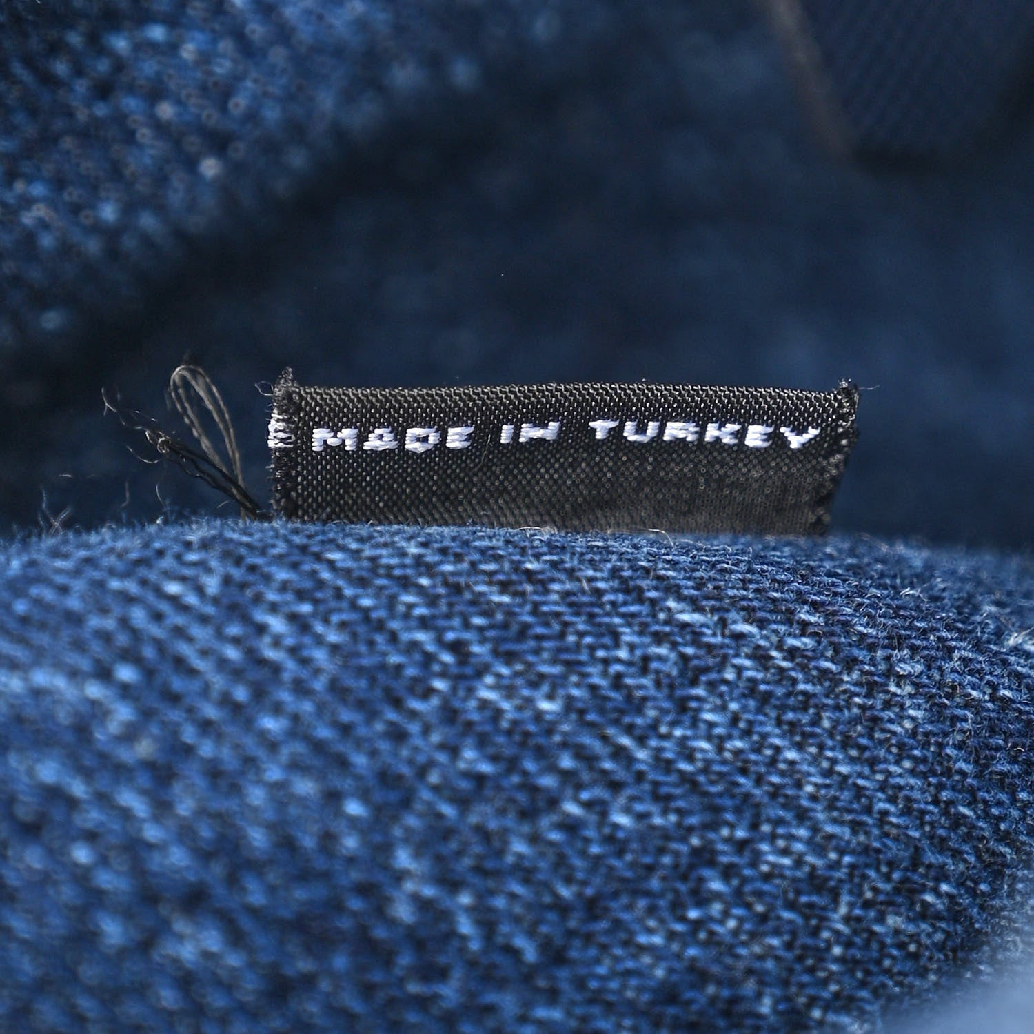 Prada Denim Logo Tote Bleu 8 of 11