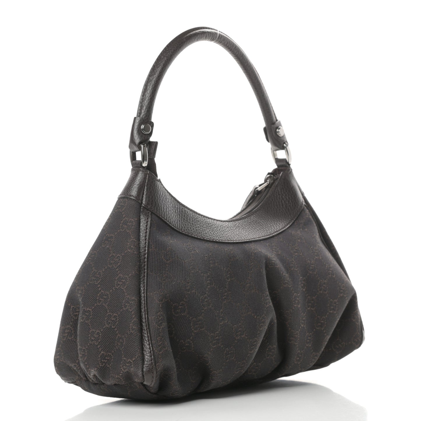 Monogram D Ring Hobo Dark Brown