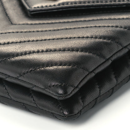 Saint Laurent Lambskin Quilted Double Flap Bag Black 10 of 12