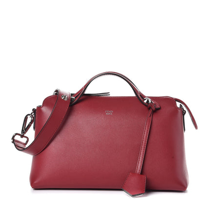 Fendi Vitello Dolce Marmol Medium By The Way Boston Bag Ciliegia 1 of 7