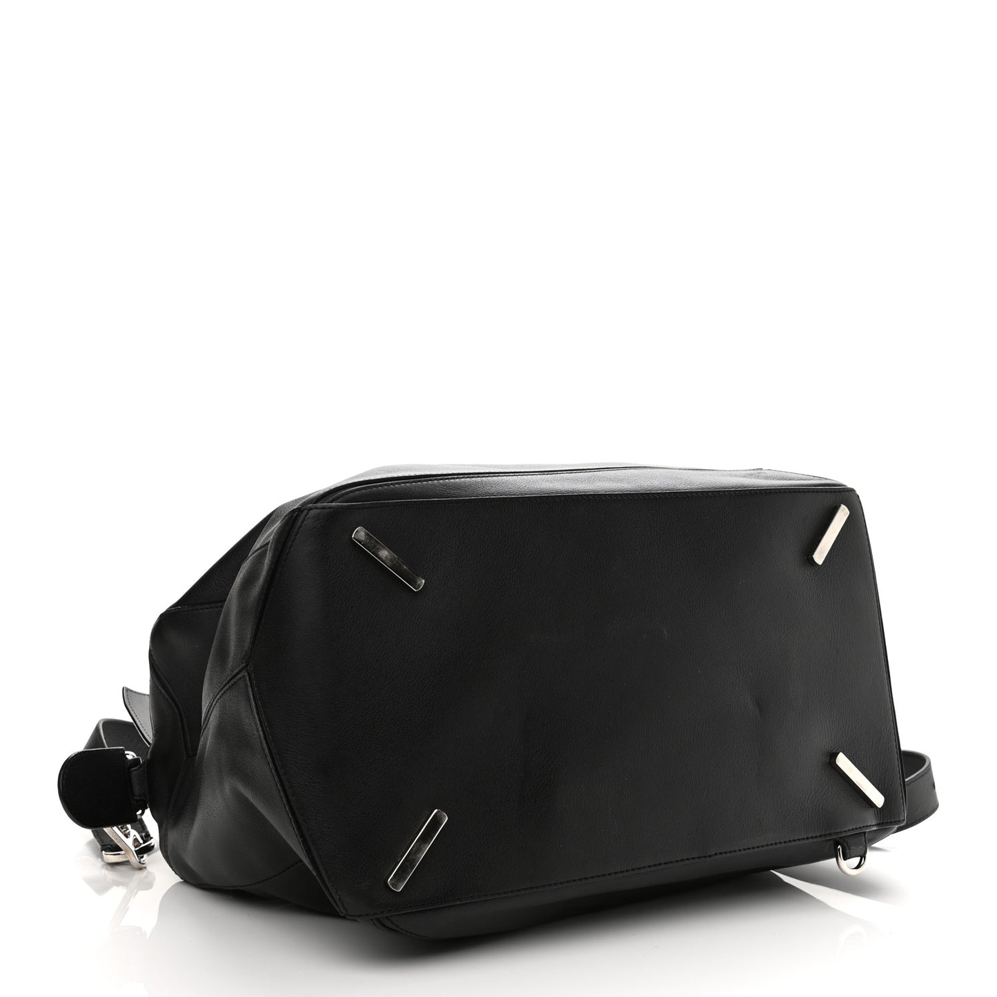 Calfskin XL Zipper Puzzle Bag Black