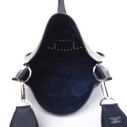 Hermes Taurillon Clemence Evelyne III PM Bleu Nuit 5 of 11