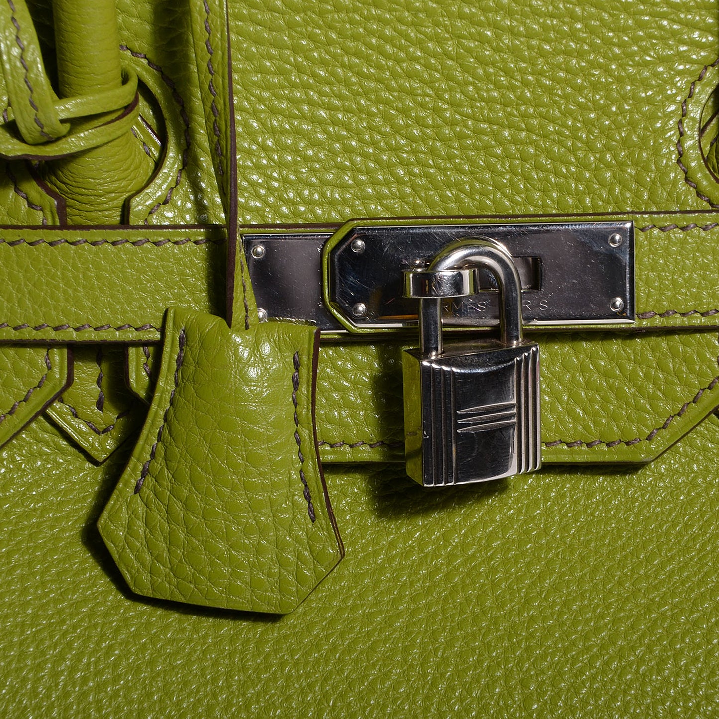 Togo Birkin 35 Vert Anis