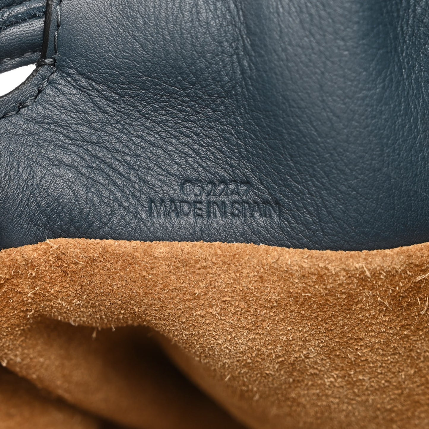Calfskin Small Flamenco Knot Bag Indigo
