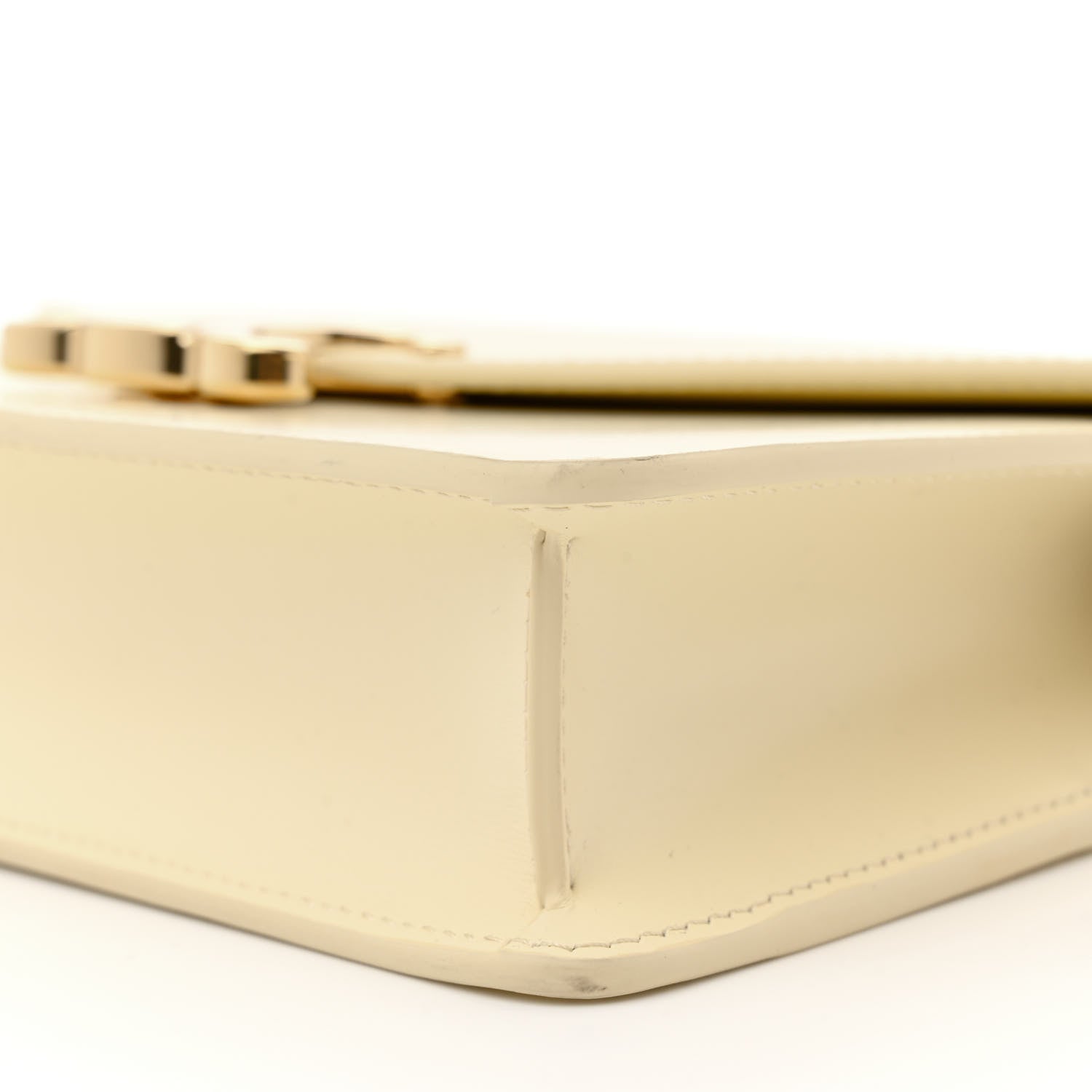 Celine Shiny Calfskin Triomphe Margo Wallet on Chain Sunlight 10 of 11