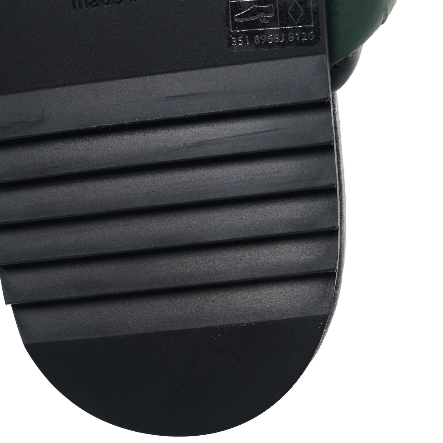 Nylon Web Womens Slide Sandals 39 Black Green Red