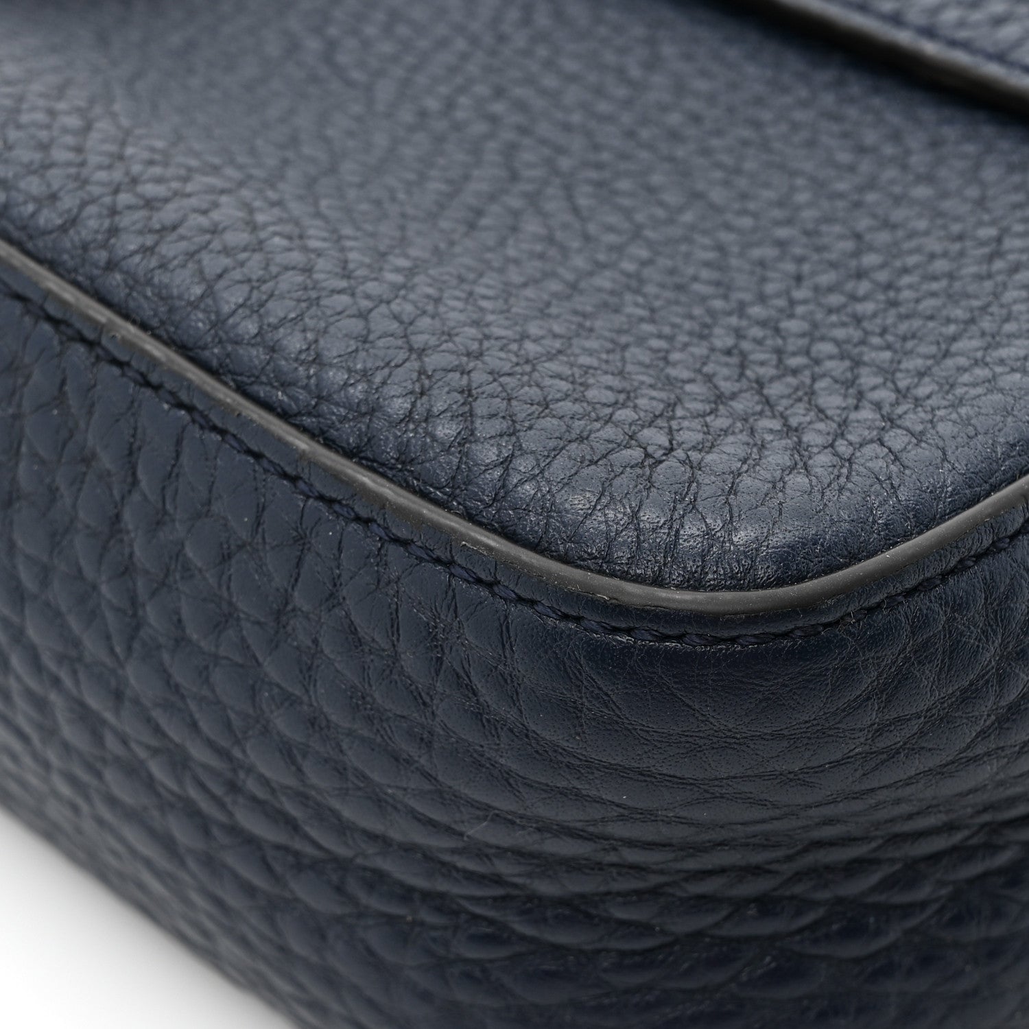 Fendi Cuoio Romano Selleria Baguette Indaco 11 of 14