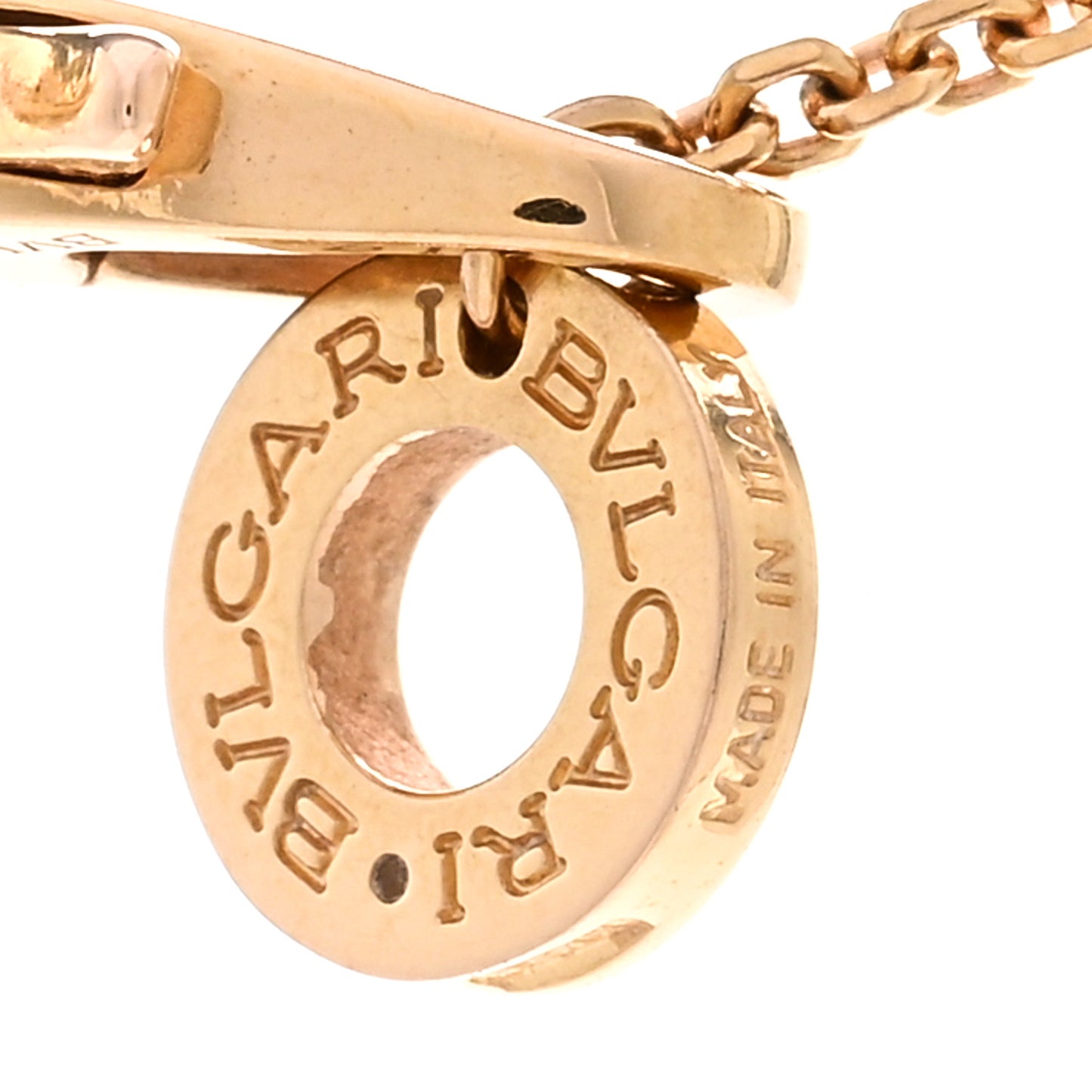 18K Rose Gold Diamond Mother of Pearl Small Divas' Dream Pendant Necklace