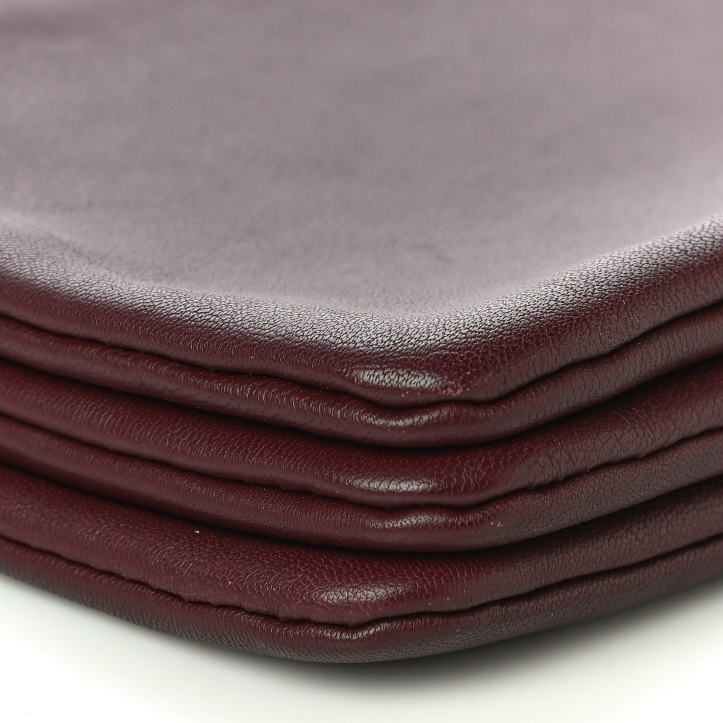 Lambskin Small Trio Crossbody Bag Burgundy