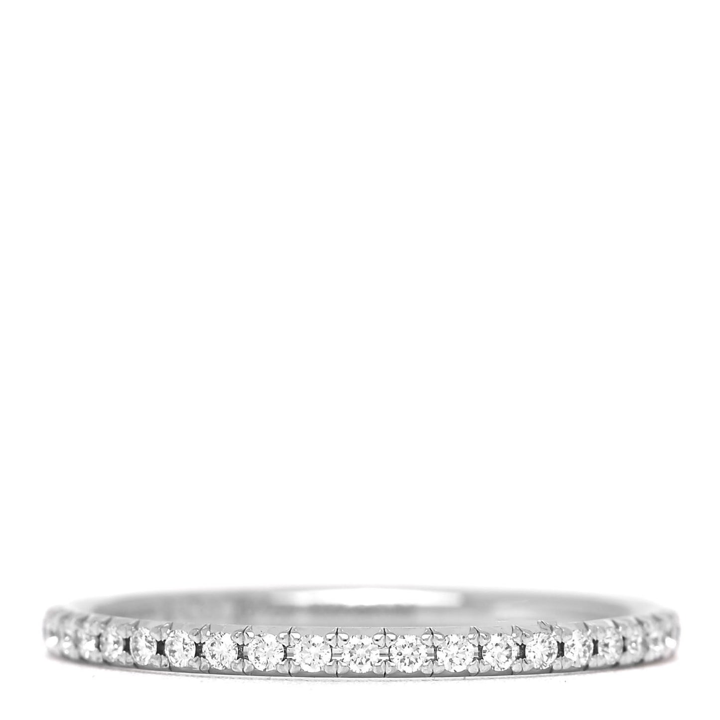 18K White Gold Diamond Metro Ring 52 6