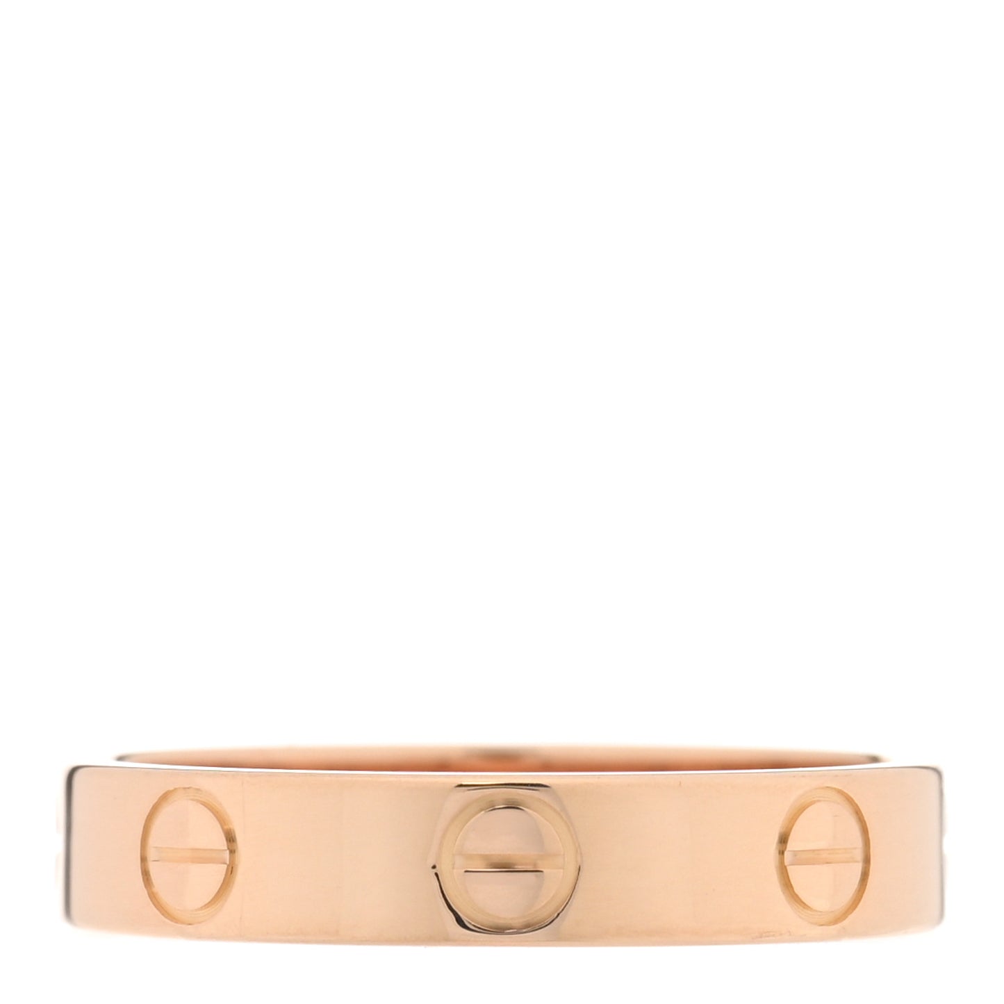 18K Pink Gold 3.5mm LOVE Wedding Band Ring 52 6