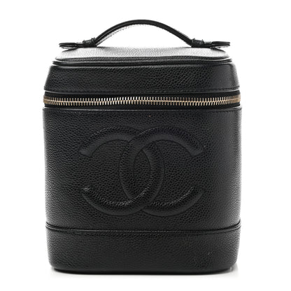 Chanel Caviar Vanity Cosmetic Case Black 1 of 11