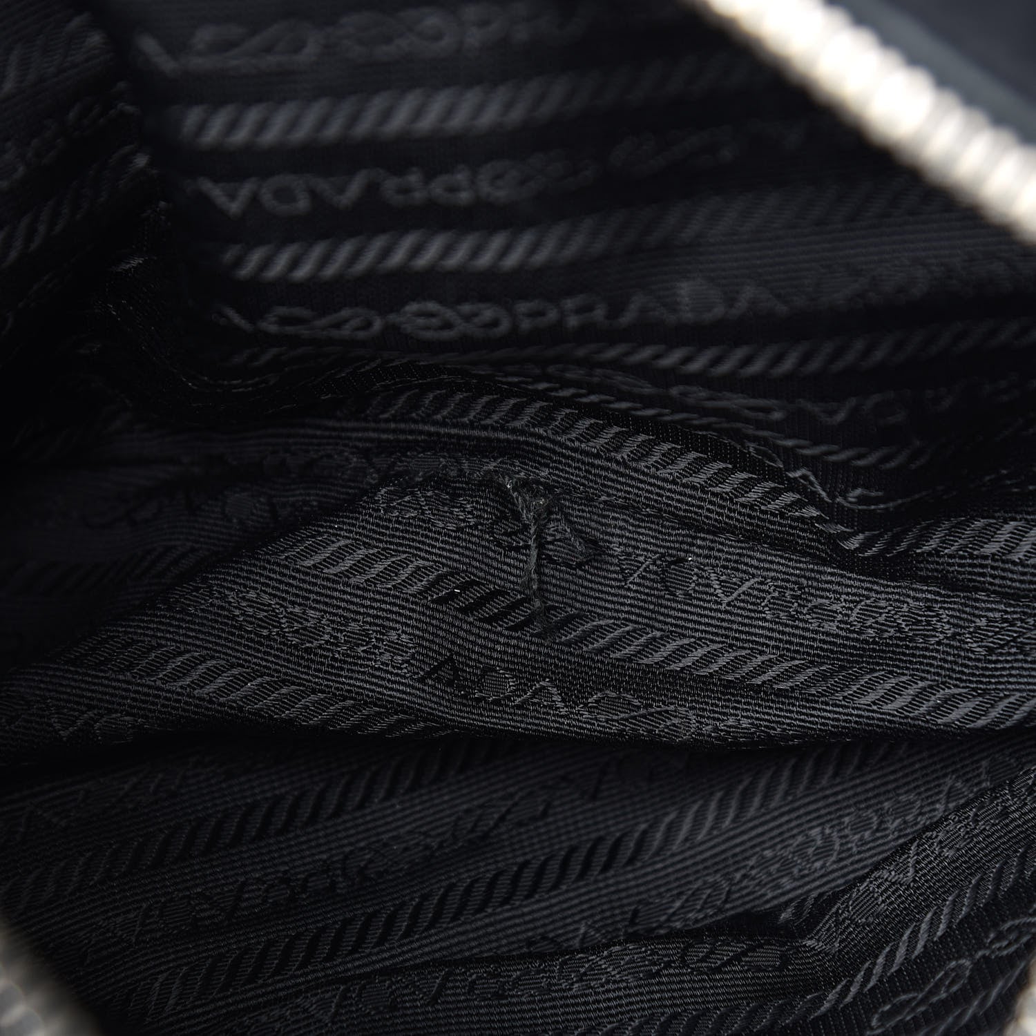Prada Tessuto Nylon Buffalo Shoulder Bag Black 8 of 14