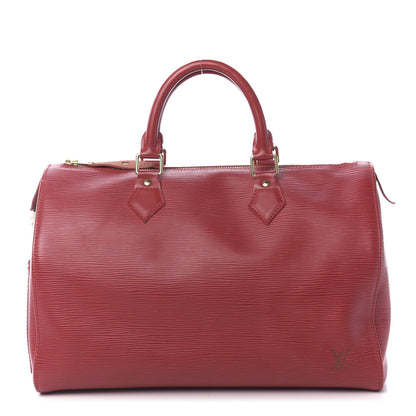 Louis Vuitton Epi Speedy 30 Castillan Red 1 of 10