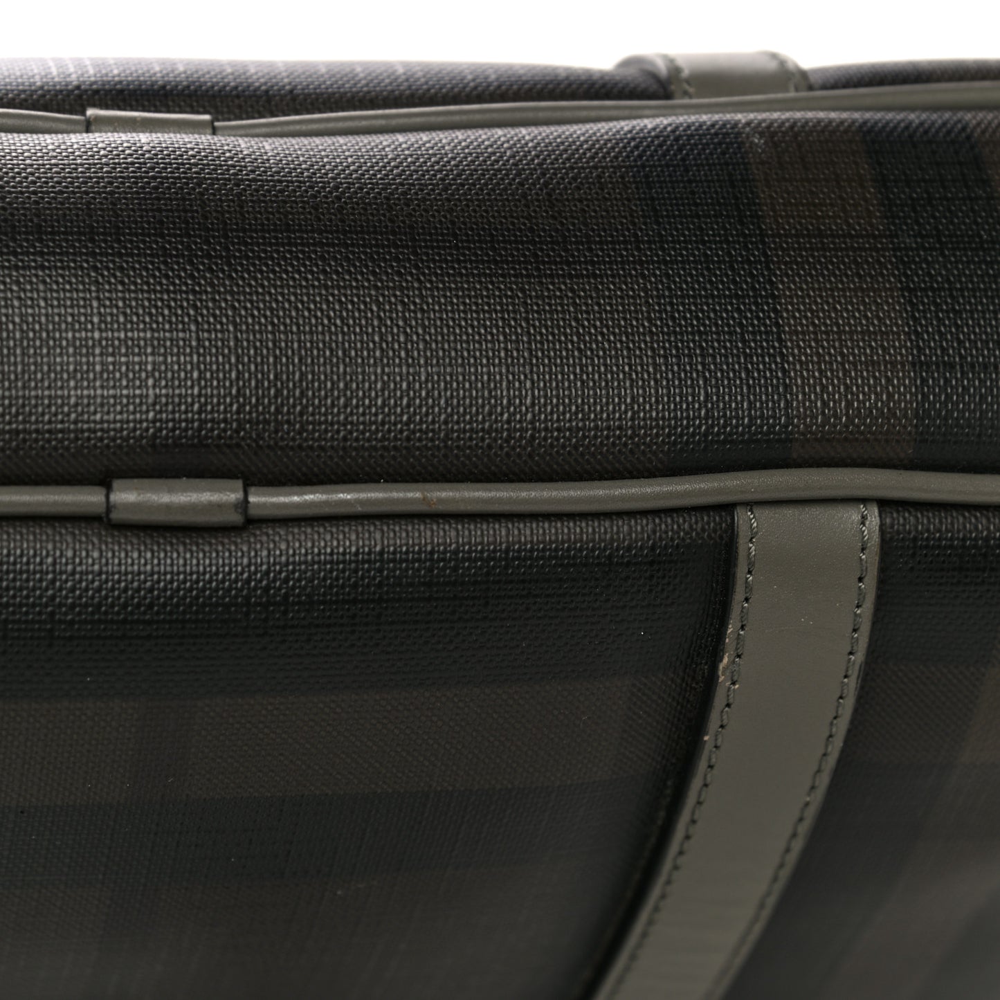 London Smoked Check Large Briefcase Grey