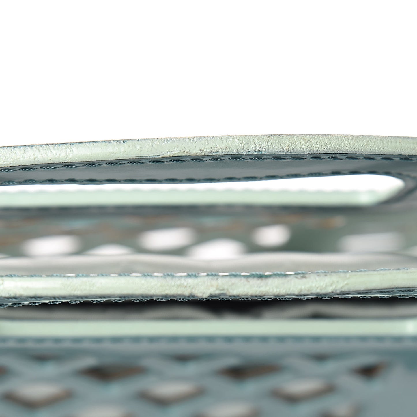 Metallic Patent Reef Jelly Basket PM Turquoise