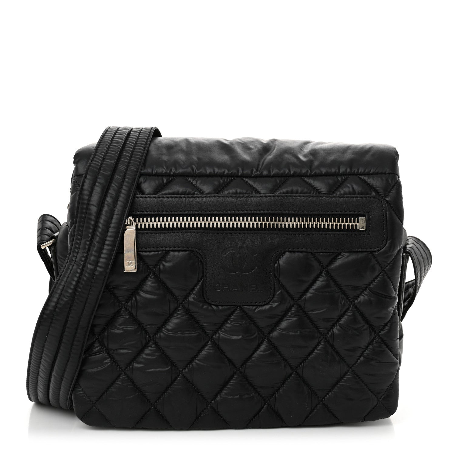 Chanel Nylon Small Coco Cocoon Messenger Bag Black 1 of 10