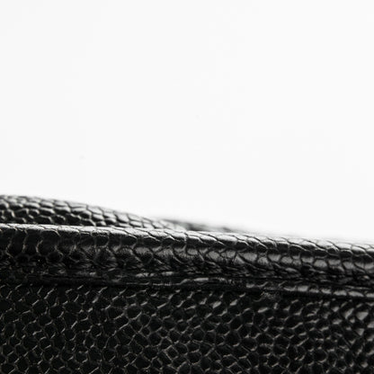 Chanel Grained Calfskin Medium Natural Beauty Flap Black 9 of 9