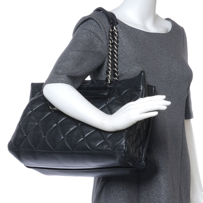 Chanel Caviar Quilted Coco Casual Tote Black 2 of 7