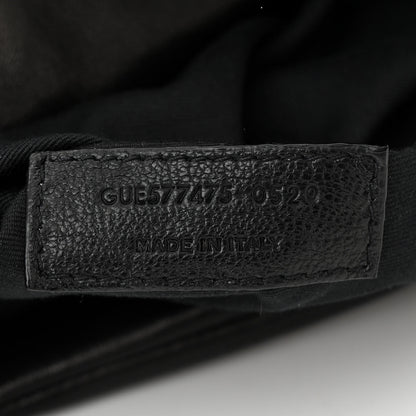 Saint Laurent Lambskin Quilted Medium Loulou Puffer Monogram Chain Satchel Black 7 of 11