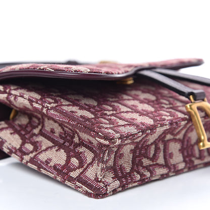Christian Dior Oblique Saddle Belt Bag Bordeaux 7 of 9