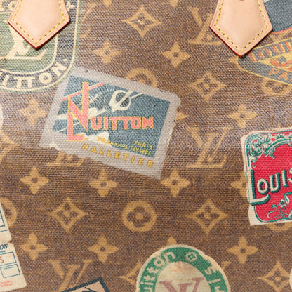 Louis Vuitton Monogram Hotel Labels Speedy Bandouliere 30 10 of 12