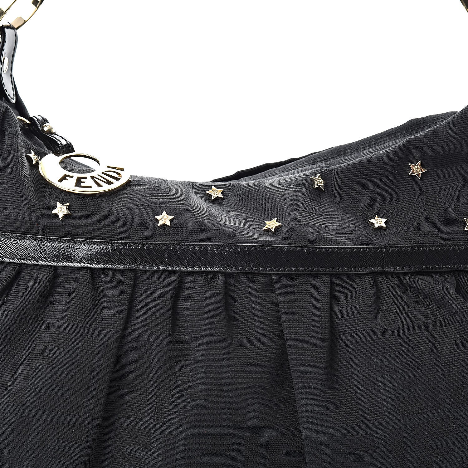 Fendi Zucca Star Chef Hobo Black 8 of 11