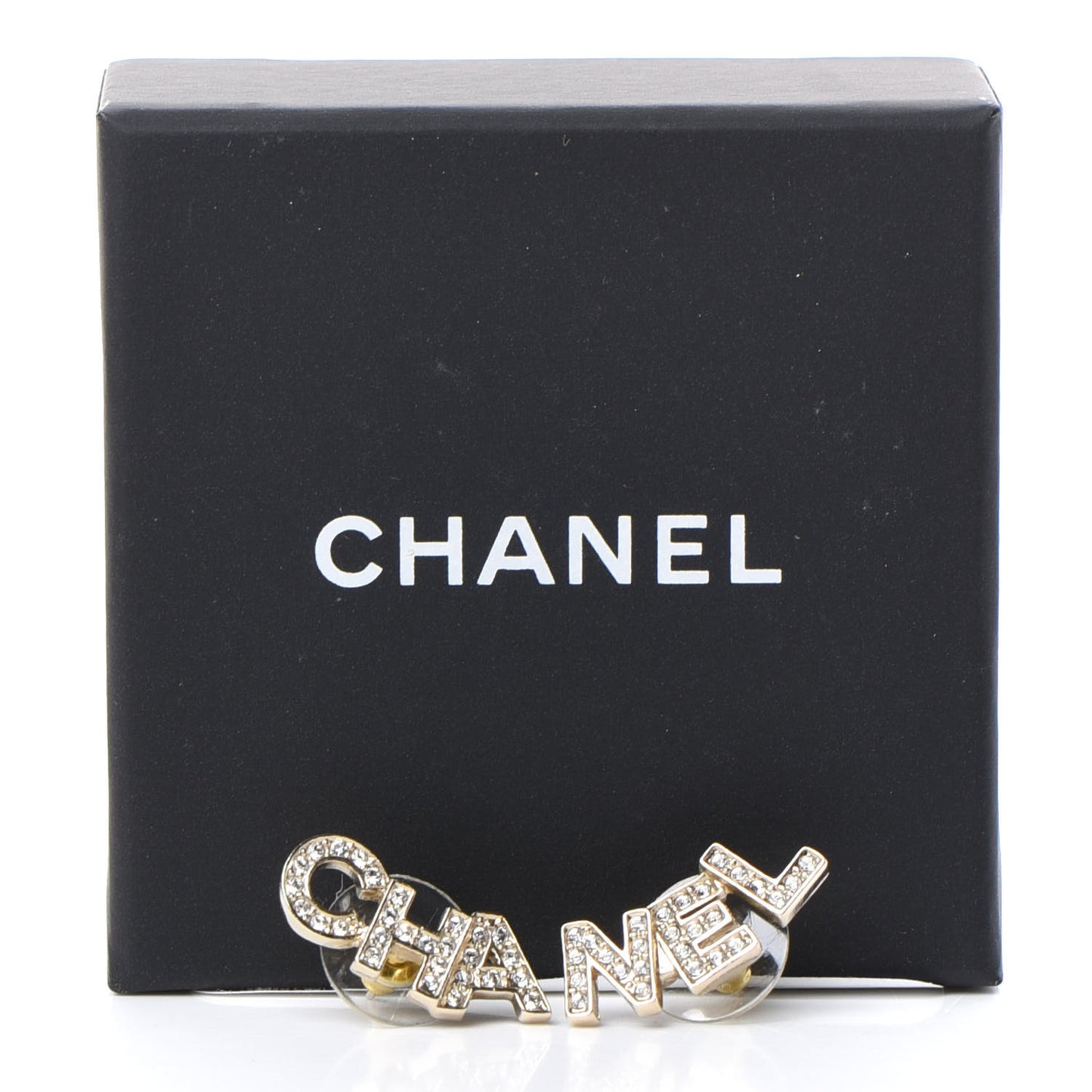 Crystal Pearl Signature Stud Earrings Gold